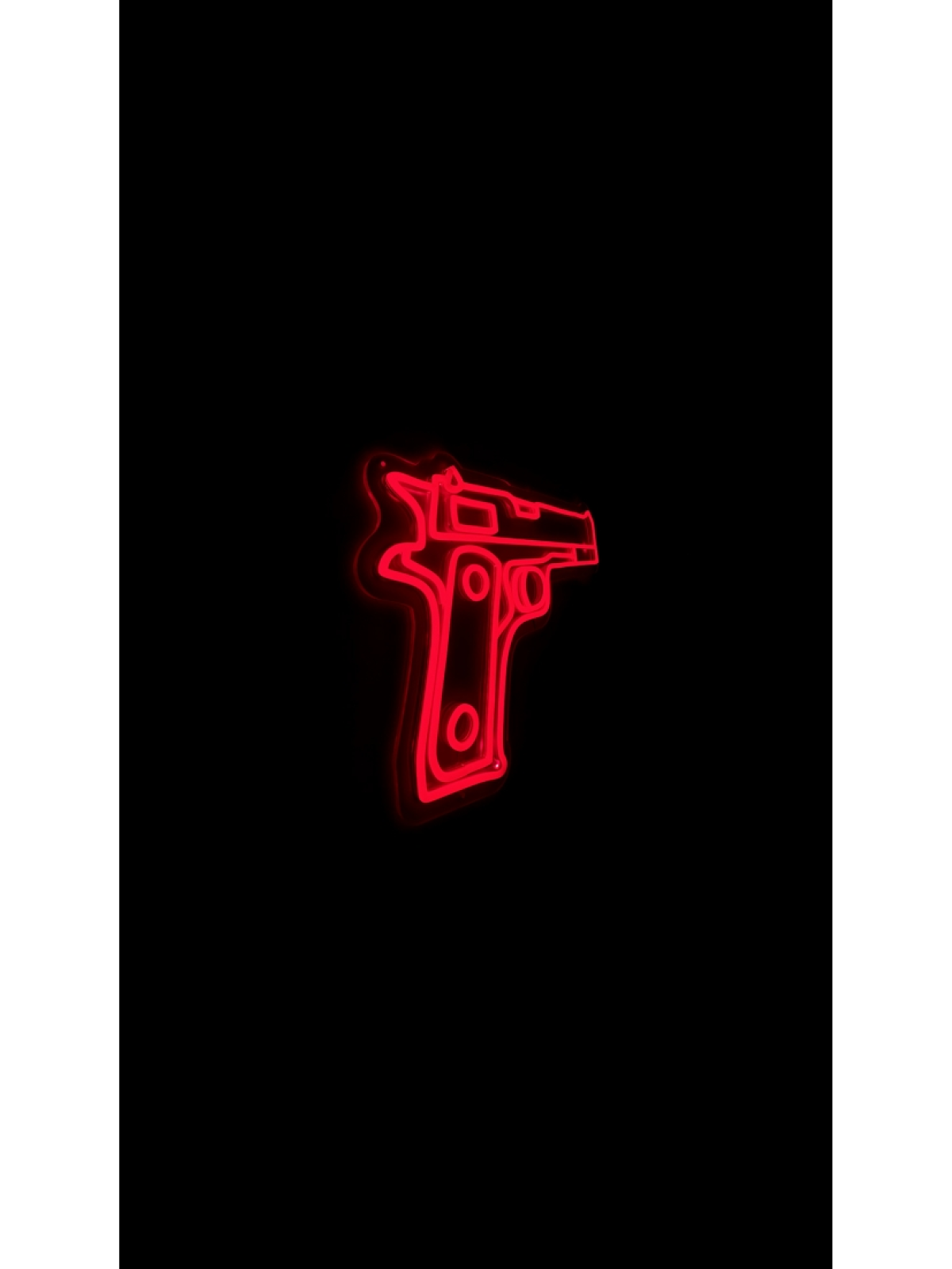 Pistola - Letrero de ne&oacute;n LED