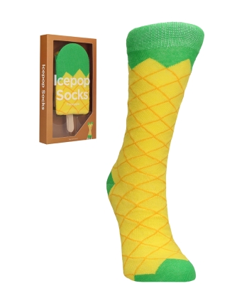 Funny Sokken - Ananas Ijs - Geel