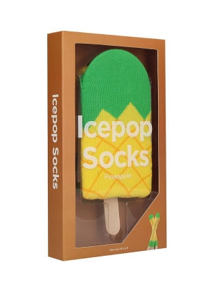 Funny Sokken - Ananas Ijs - Geel