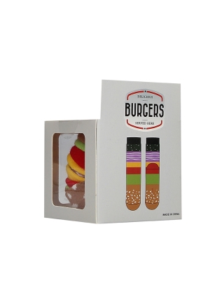 Funny Sokken - Hamburger - Multicolor