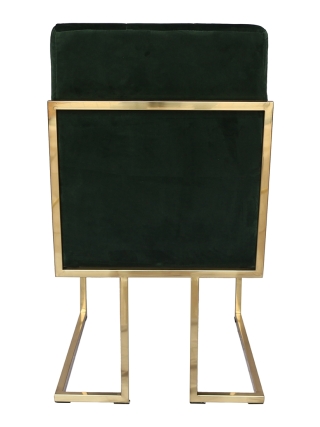 Siena Eetkamerstoel - Groen, Goud
