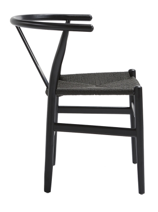 Turku Rattan Stoel - Zwart