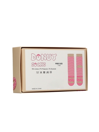 Funny Sokken - Donut - Roze