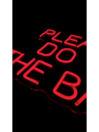 Please Don't Do Coke In The Bathroom - Led Neon Sign 