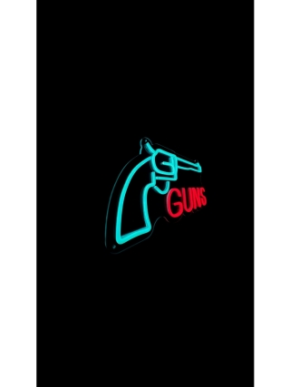 Guns - LED Neon Sign
