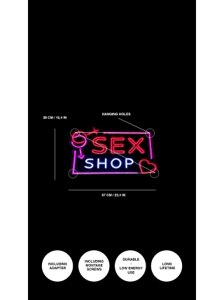 Sex Shop - LED Neon Sign