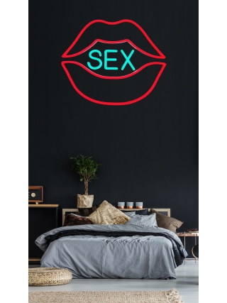 Sexs Lips - LED Neon Sign