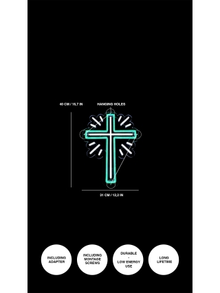 Cross - LED Neon Sign