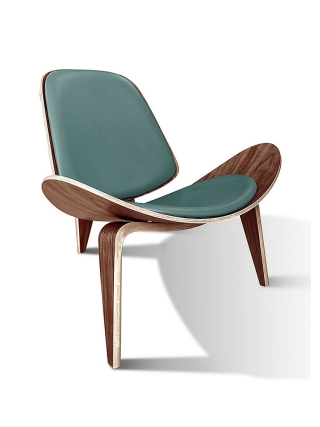 Tonder Loungestoel - Bruin, Groen