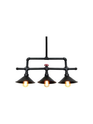 Mercurius Hanglamp - Zwart, Rood