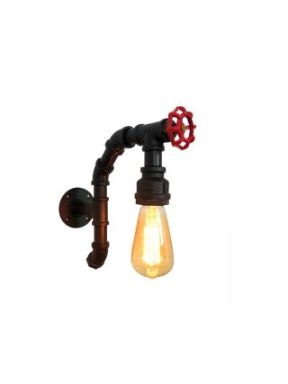 Jupiter Wandlamp - Zwart, Rood