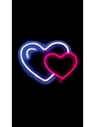 Double Heart - LED Neon Sign