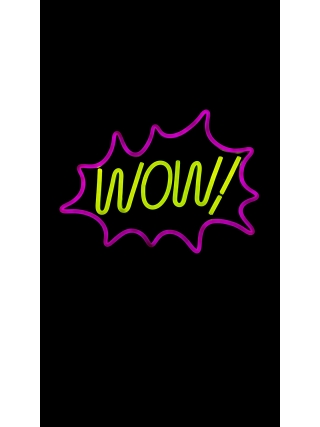 WOW - LED Neon Sign
