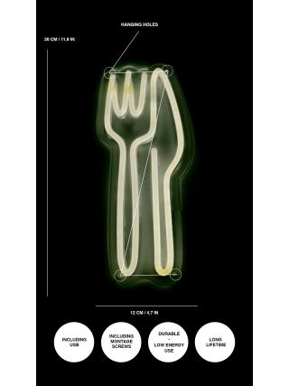 Cutlery - LED Neon Sign