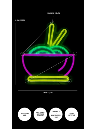 Noodles - LED Neon Sign