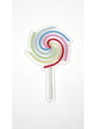Rainbow Lollipop - LED Neon Sign