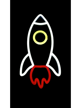 Space Rocket - LED Neon Sign