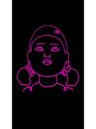 Squid Game Face - LED Neon Sign