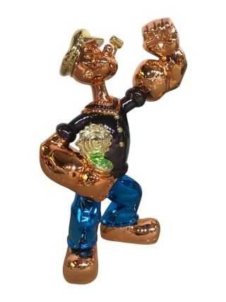 Fyberglass Sculptuur - Matroos Stripfiguur - Multicolor
