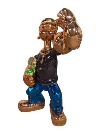 Fyberglass Sculptuur - Matroos Stripfiguur - Multicolor