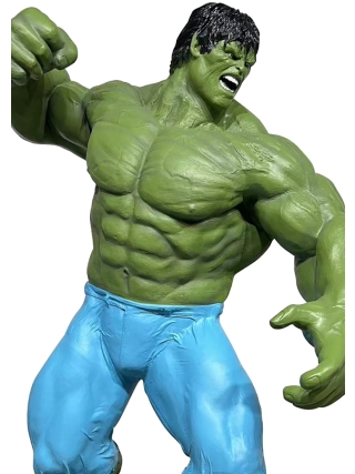 Fyberglass Sculptuur - Held Stripfiguur - Groen