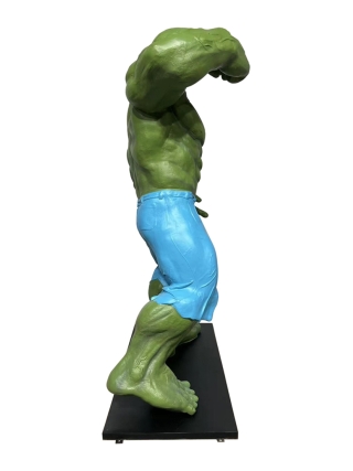 Fyberglass Sculptuur - Held Stripfiguur - Groen