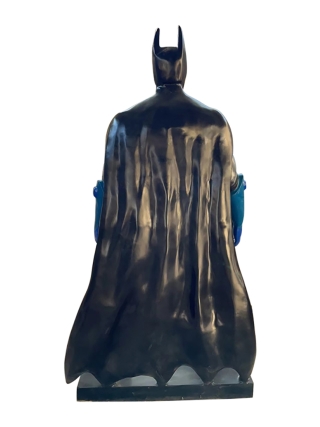 Fyberglass Sculptuur - Vleermuis Held Stripfiguur - Zwart