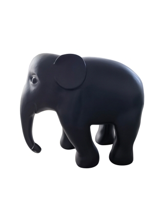 Fyberglass Sculptuur - Olifant - Zwart