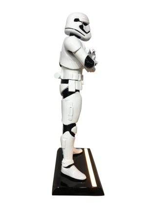Fyberglass Sculptuur - Ruimteheld Stripfiguur - Wit