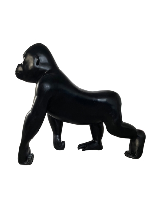 Fyberglass Sculptuur - Gorilla - Zwart