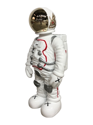 Fyberglass Sculptuur - Astronaut - Wit