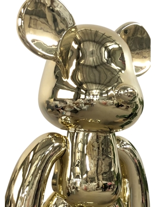 Fyberglass Sculptuur - Brick Beer Figuur - Goud
