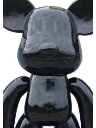 Fyberglass Sculptuur - Fashion Brick Beer Figuur - Zwart