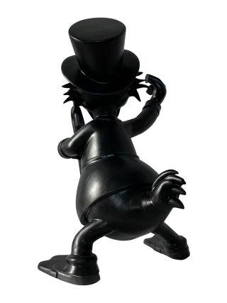 Fyberglass Sculptuur - Eend Stripfiguur - Zwart