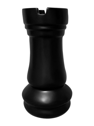 Fyberglass Sculptuur - Schaakspel - Zwart, Wit