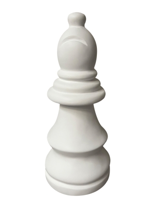 Fyberglass Sculptuur - Schaakspel - Zwart, Wit