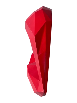 Fyberglass Sculptuur - Lippen - Rood, Wit