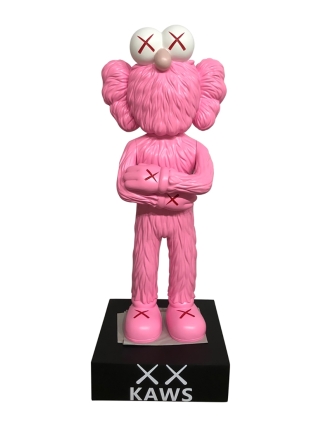 Fyberglass Sculptuur - KAWS Fashion Puppet - Roze