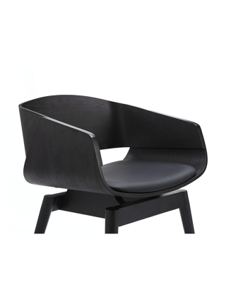 Memphis - Houten Eetkamerstoel - Zwart