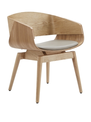 Memphis - Houten Eetkamerstoel - Naturel