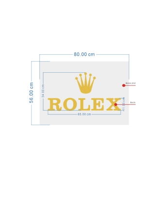 Rolex Acrylic logo - Gold