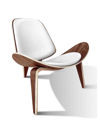Tonder Loungestoel - Bruin, Wit