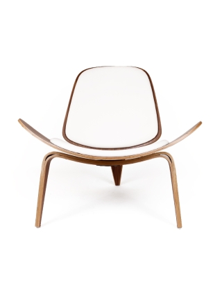 Tonder Loungestoel - Bruin, Wit