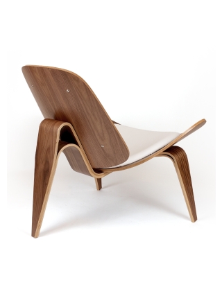 Tonder Loungestoel - Bruin, Wit
