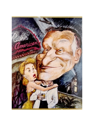 Kaart - Playboy - Hugh Hefner - Gesigneerd