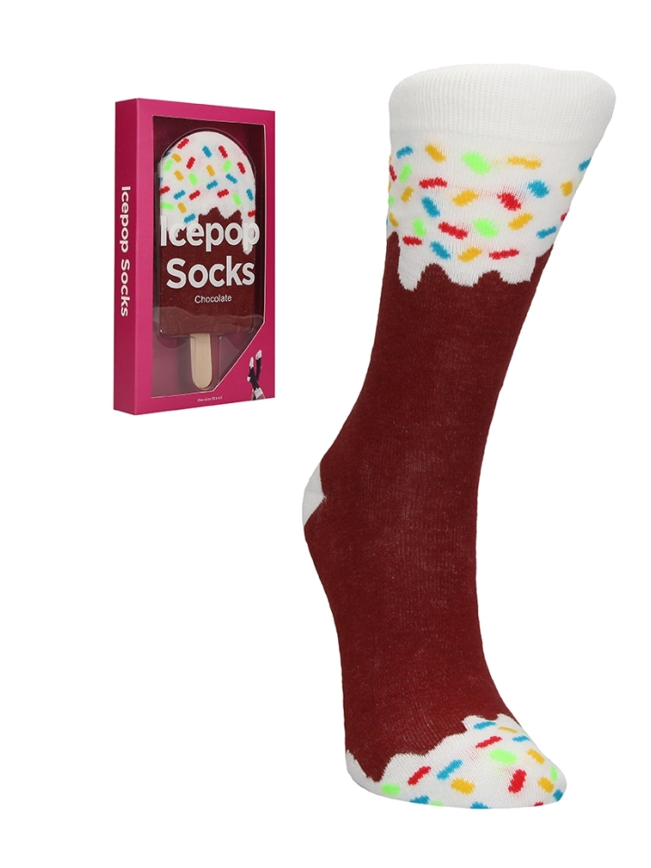 Funny Sokken - Chocolade Ijs - Bruin