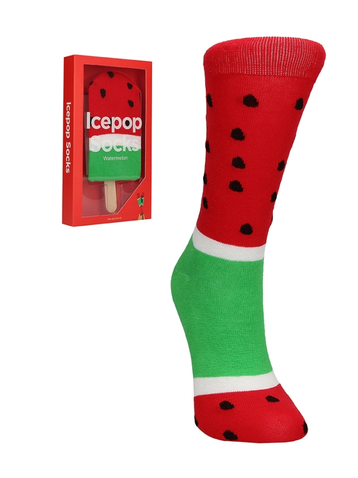 Funny Sokken - Watermeloen Ijs - Rood