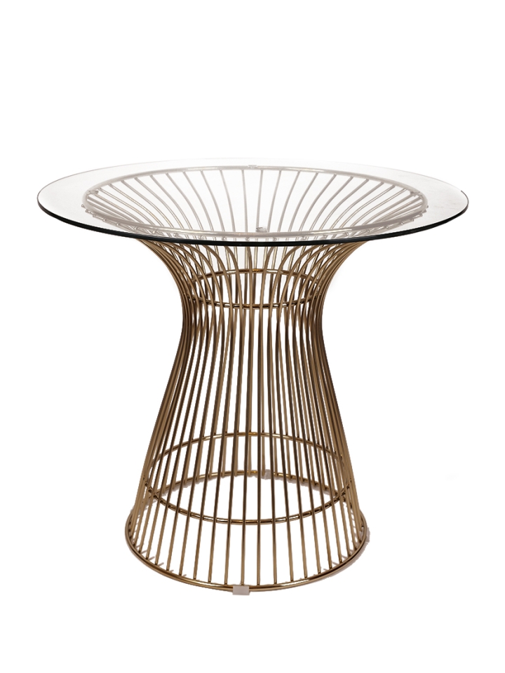 Baltimore Bijzettafel - Goud, Glas