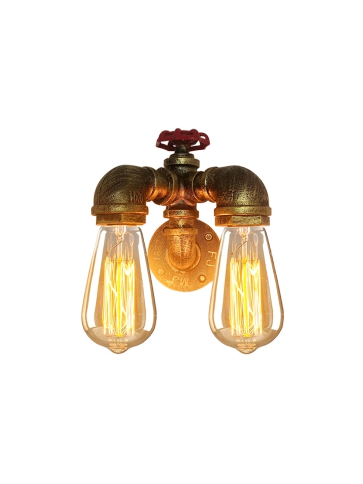 Elio Wandlamp - Zwart, Goud