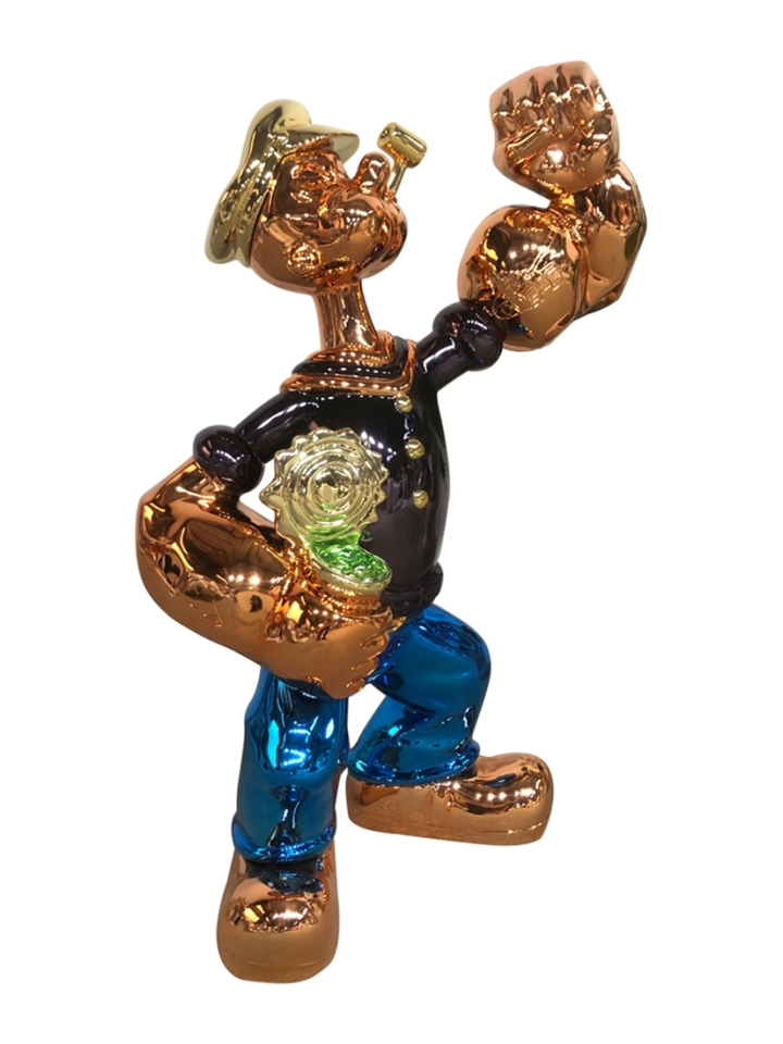 Fyberglass Sculptuur - Matroos Stripfiguur - Multicolor